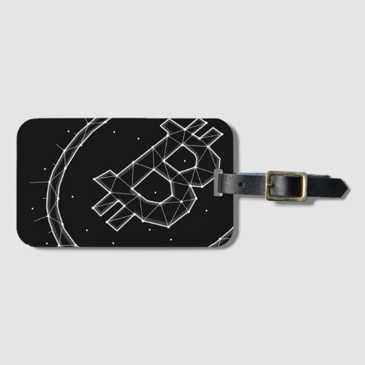 Bitcoin Luggage Tag Gepäckanhänger (Vorderseite (Horizontal))