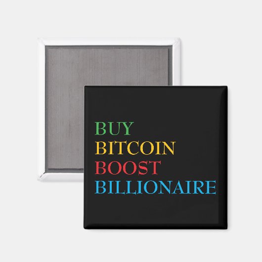Bitcoin Magnet (Vorderseite/Rückseite)