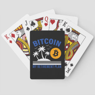 Bitcoin Mein Ruhestand, Insel-Vibes Tropisch Spielkarten