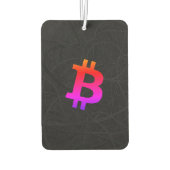 Bitcoin Miami Neuron Schwarz Autolufterfrischer (Rückseite)