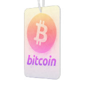 Bitcoin Miami Watercolor (Logo + Text) Autolufterfrischer (Links)