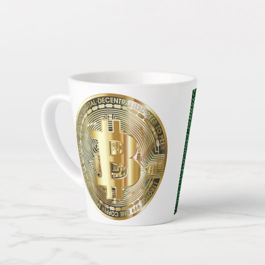 Bitcoin Milchtasse (Linke Ecke)