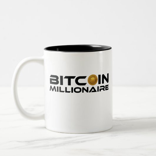 Bitcoin Millionaire Crypto Ethereum Investor Zweifarbige Tasse (Links)
