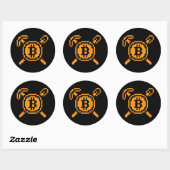 Bitcoin Miner BTC 8-Bit | Aufkleber (Blatt)