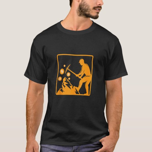 Bitcoin Miner Btc Mining Cryptowährung Digital Mo T-Shirt (Vorderseite)