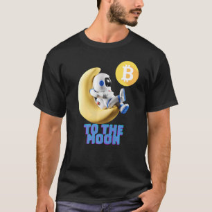 Bitcoin Miner zur Mondblockkette Cryptocurrenc T-Shirt