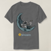 Bitcoin Mining Astronaut HODL BTC Kryptowährung C T-Shirt (Design vorne)