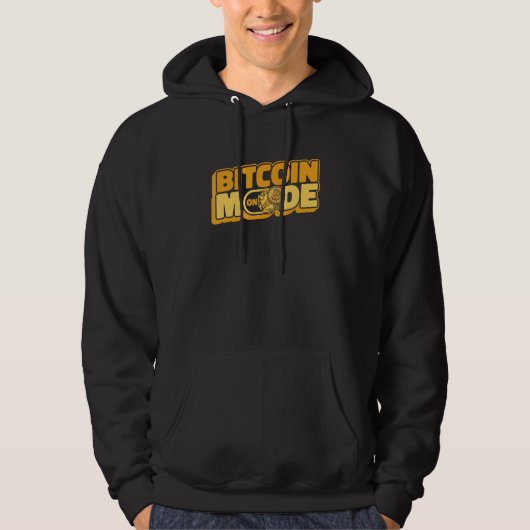 Bitcoin Mode On Blockchain Crypto Currency Bitcoin Hoodie (Vorderseite)