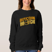 Bitcoin Mode On Blockchain Crypto Currency Bitcoin Sweatshirt (Vorderseite)