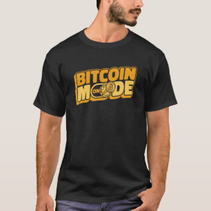 Bitcoin-Modus auf Blockchain Crypto-Währung Bitcoi T-Shirt