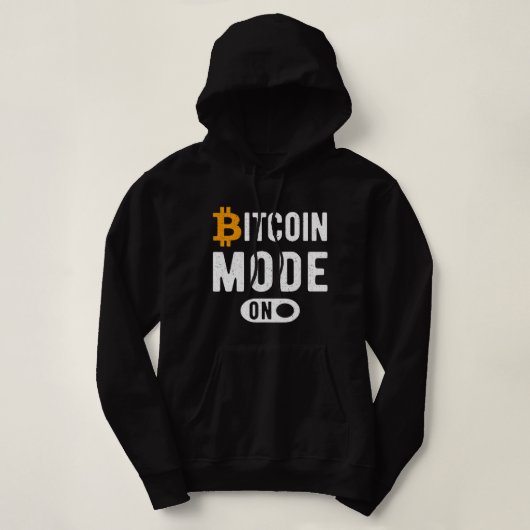 Bitcoin-Modus für Krypto-Kryptowährungs-Blockchain Hoodie (Design vorne)