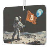 "Bitcoin Mond" Ölgemälde #1 Autolufterfrischer (Links)