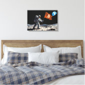 "Bitcoin Mond" Ölgemälde #1 Leinwanddruck (Insitu (Schlafzimmer))