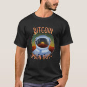 Bitcoin Moon Boy T-Shirt (Vorderseite)