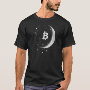 Bitcoin Moon erhöht Moon BTC Stacking Sats Bit T-Shirt