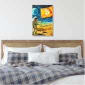 Bitcoin Moon Leinwanddruck (Insitu (Schlafzimmer))