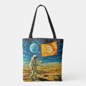 Bitcoin Moon Tasche (Rückseite)
