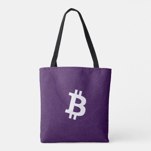 Bitcoin Neuron Dark Purple Tasche (Rückseite)