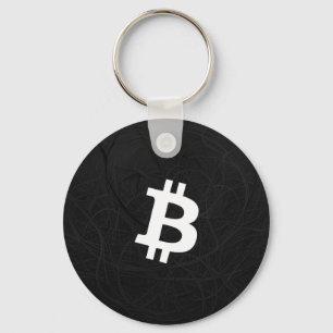 Bitcoin Neuron Schwarz Schlüsselanhänger