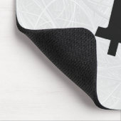 Bitcoin Neuron Weiß Mousepad (Ecke)
