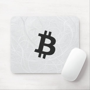 Bitcoin Neuron Weiß Mousepad