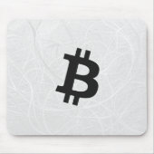Bitcoin Neuron Weiß Mousepad (Vorne)