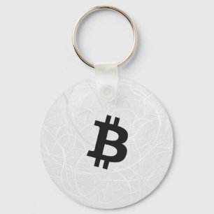 Bitcoin Neuron Weiß Schlüsselanhänger