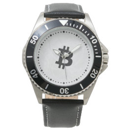 Bitcoin Neuron White Armbanduhr