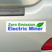 Bitcoin Null Emission Electric Miner Autoaufkleber (Auf Auto)