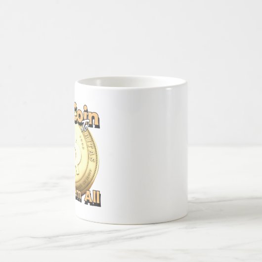 bitcoin One Coin to Rule Them All mug Kaffeetasse (Mittel)