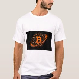 Bitcoin Orbital-Schaltkreis-Siegel-T-Shirt T-Shirt