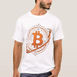 Bitcoin Orbital-Schaltkreis-Siegel-T-Shirt T-Shirt