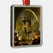 Bitcoin Ornament Aus Metall (Rechts)