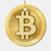 Bitcoin-Ornament Keramikornament (Hinten)