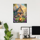 Bitcoin Oster Bunny Crypto Rabbit Hole Poster (Heimbüro)