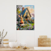Bitcoin Oster Bunny Rabbit Hole Crypto BTC Poster (Küche)