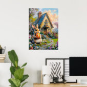 Bitcoin Oster Bunny Rabbit Hole Crypto BTC Poster (Heimbüro)