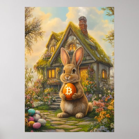 Bitcoin Ostereier-Hole Poster (Vorne)