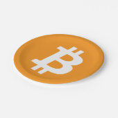 Bitcoin Pappteller (Schrägansicht)