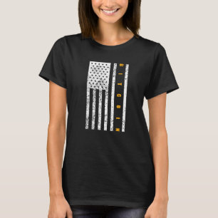 Bitcoin Patriotismus Patriotische amerikanische Fl T-Shirt