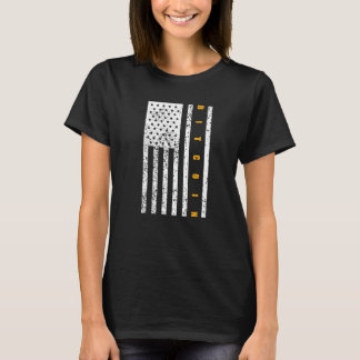 Bitcoin Patriotismus Patriotische amerikanische Fl T-Shirt