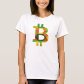 BITCOIN/PATTERN-Frauen-Spitze T-Shirt (Vorderseite)