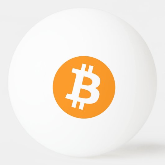 Bitcoin-Ping-Pong-Ball Tischtennisball (Vorderseite)