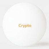 Bitcoin-Ping-Pong-Ball Tischtennisball (Rückseite)