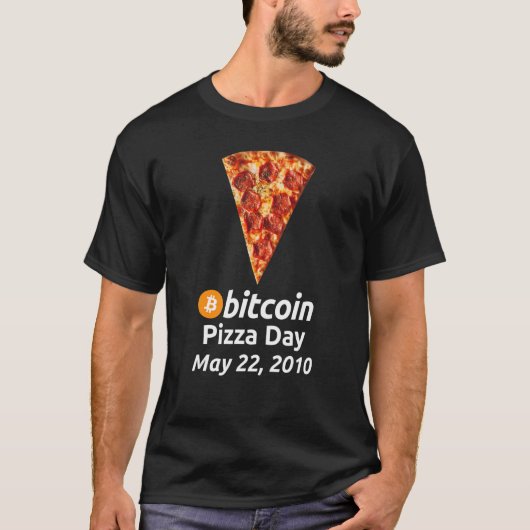 Bitcoin Pizza Day 22. Mai 2010 T-Shirt (Vorderseite)