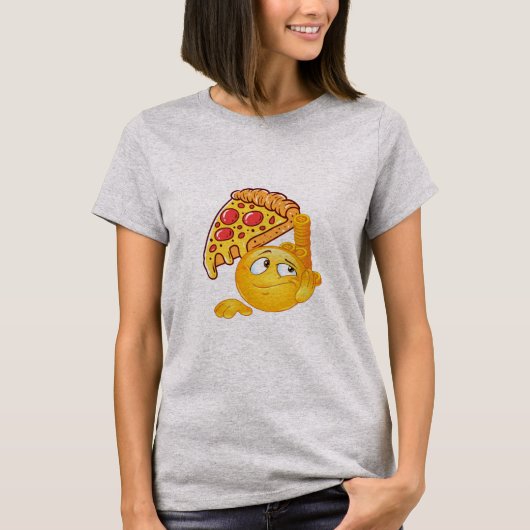 Bitcoin Pizza Lazy Trader T-Shirt (Vorderseite)