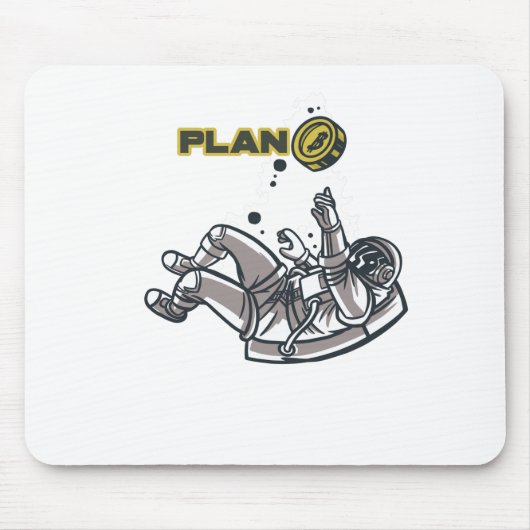 Bitcoin Plan B Astronaut Mousepad (Vorne)