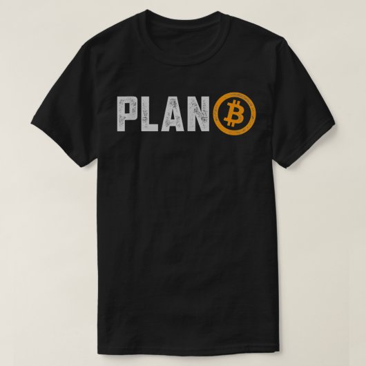 Bitcoin Plan B HODL BTC Crypto Currency Traders Bl T-Shirt (Design vorne)
