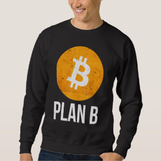 Bitcoin-Plan B Vintage, gestörte Retro-BTC-Krypto Sweatshirt