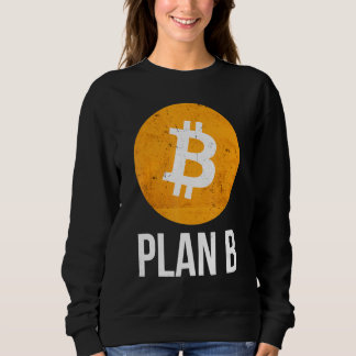 Bitcoin-Plan B Vintage, gestörte Retro-BTC-Krypto Sweatshirt